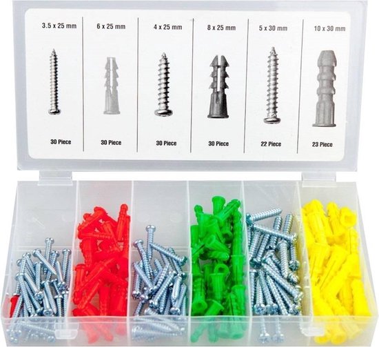 Schroef en plug set 165 dlg