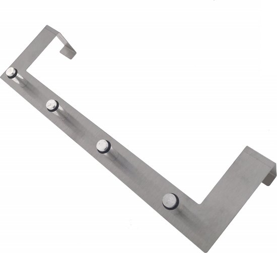 Deurkapstok 4 haken RVS