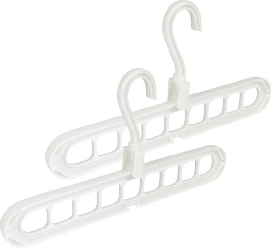 Kledinghangers 9-in-1 wit