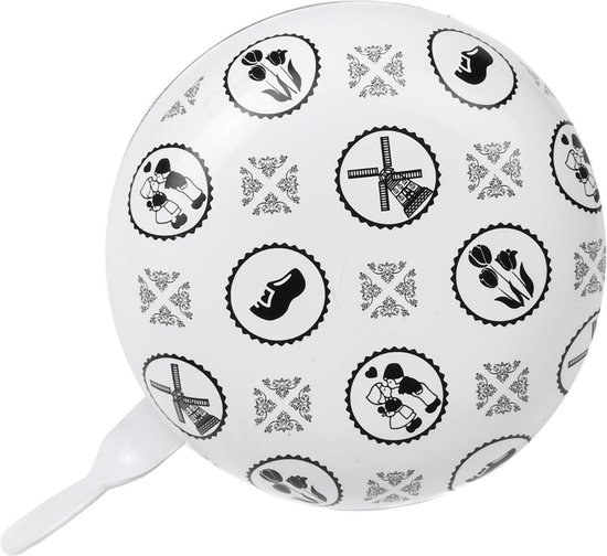 Fietsbel ding-dong 80 mm holland zwart