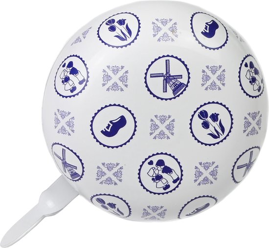 Fietsbel ding-dong 80 mm holland blauw