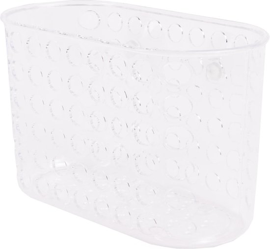 Douchebakje + zuignap maat L transparant