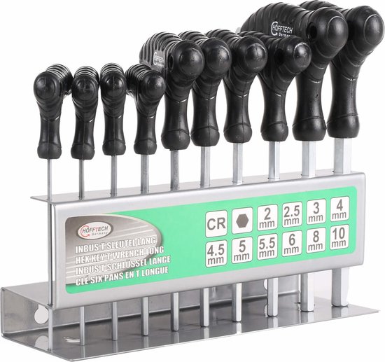 Inbus t sleutel 10 dlg lang
