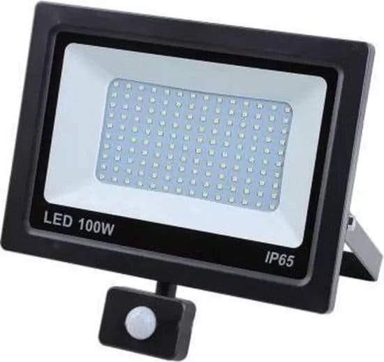LED straler flat 100W SMD + sensor
