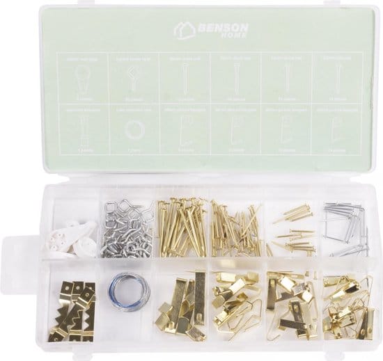 Ophanghaken set voor schilderij 180 dlg