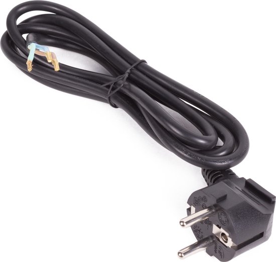Aansluitsnoer + ra stekker 1.8 mtr zwart