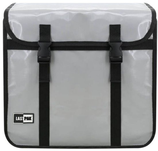 Fietstas dubbel 46 ltr bisonyl nardo grijs