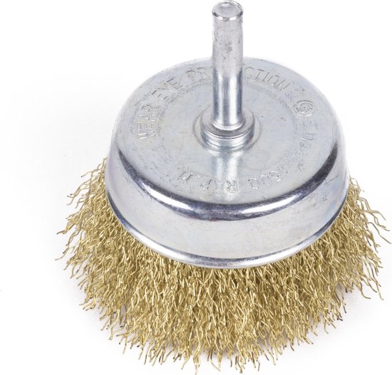 Staalborstel voor boormachine kom 75 mm