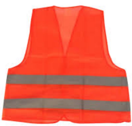 Verkeersvest oranje EN471 + EN ISO 20471