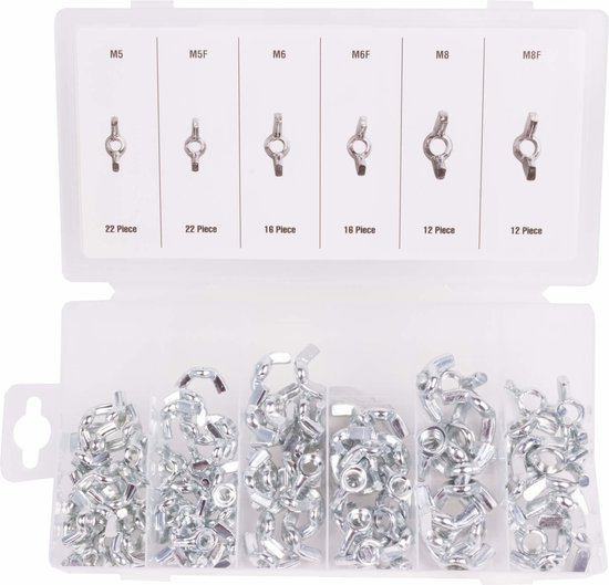 Vleugelmoeren set 100 dlg