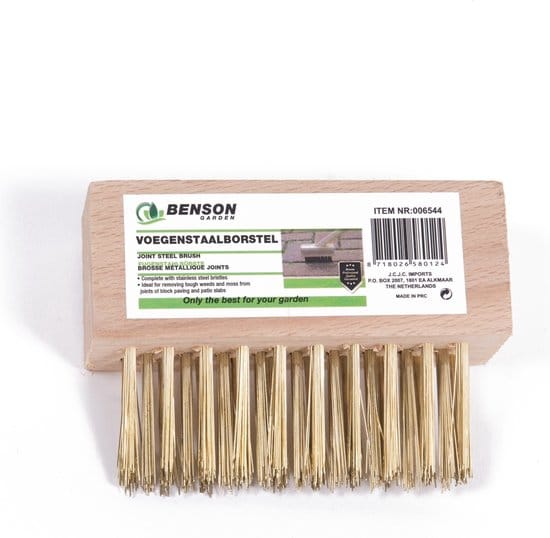 Voegenstaalborstel hout