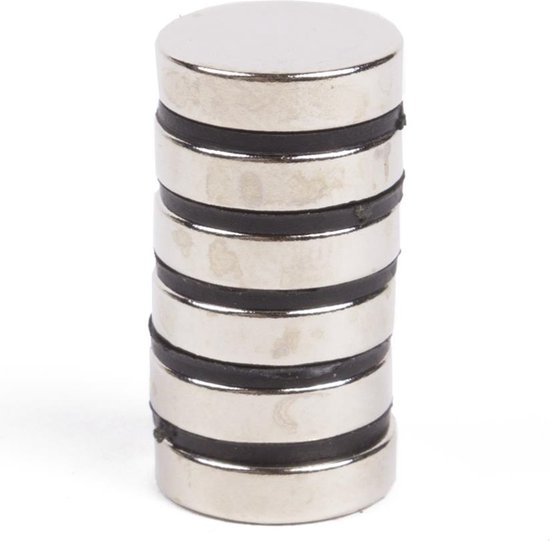 Magneet superstrong 6 dlg 12 x 3 mm