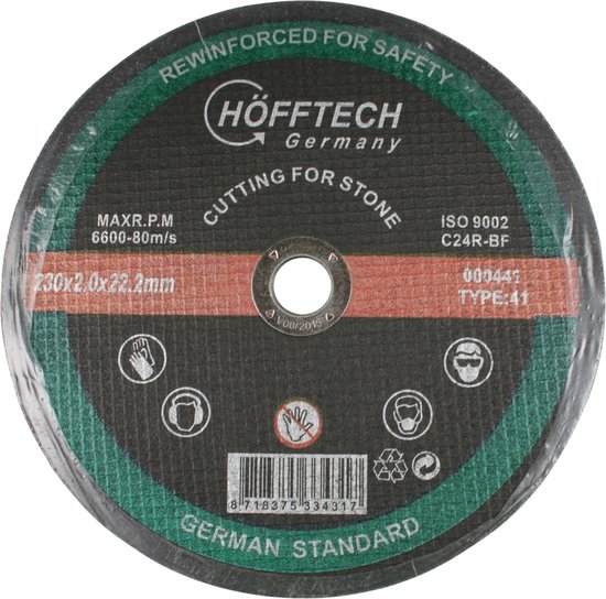 Doorslijpschijf steen ø230 x 2.0 x 22.2 mm