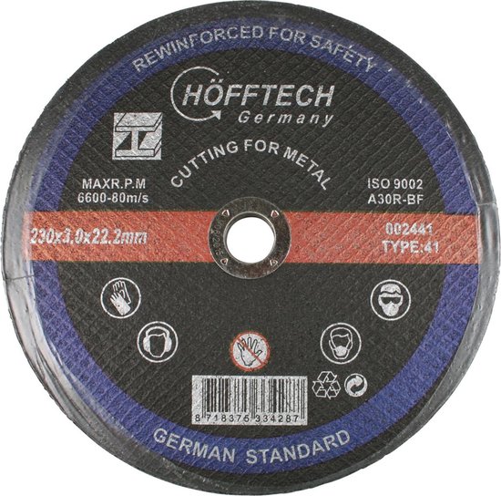 Doorslijpschijf metaal ø230 x 3.0 x 22.2 mm