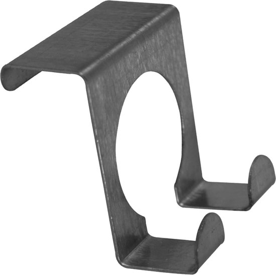 Deurhaak enkel RVS