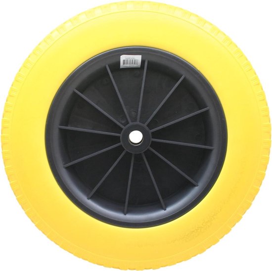 Wiel + band kruiwagen 4.00-8" ø392 mm PU