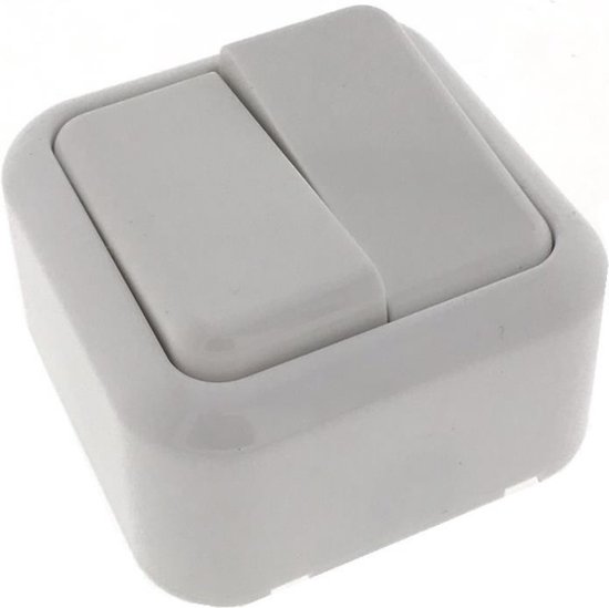 Schakelaar wissel opbouw wit