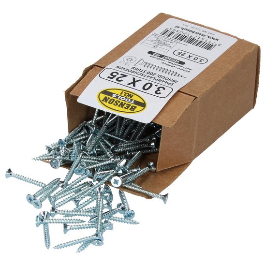 Spaanplaatschroef 3.0 x 25 mm