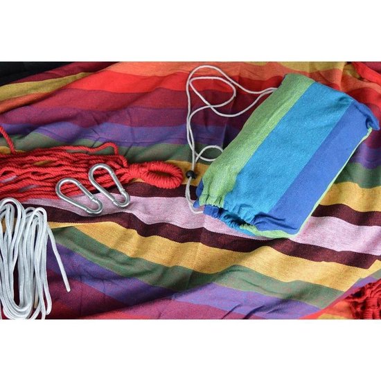 Hangmat compleet 200 x 100 cm gestreept
