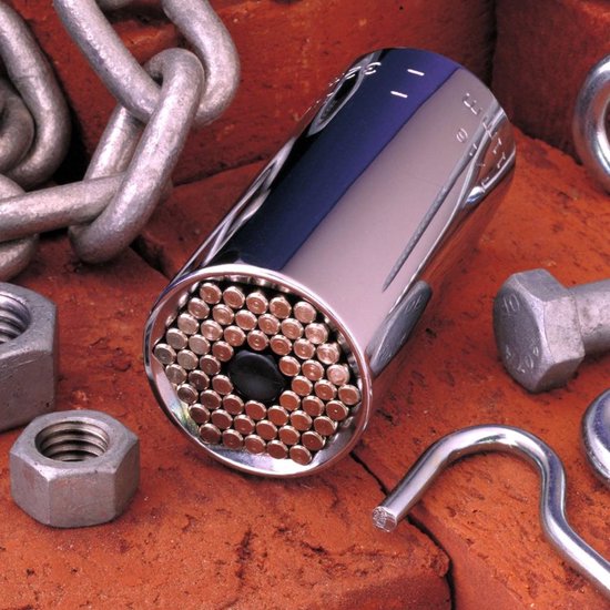 Universele dop 3/8" 7-19 mm + adapter