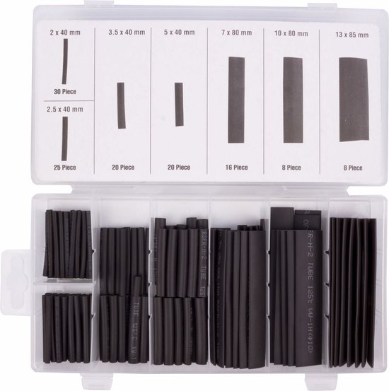 Krimpkous 127 dlg zwart