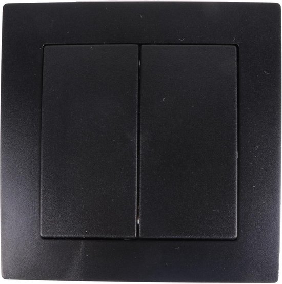 Schakelaar wissel inbouw zwart