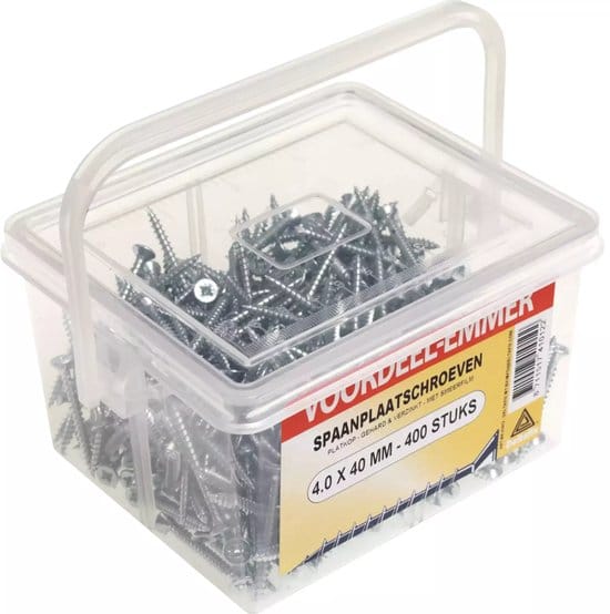 Deltafix Spaanplaatschroeven 4.0 x 40 mm 400 stuks