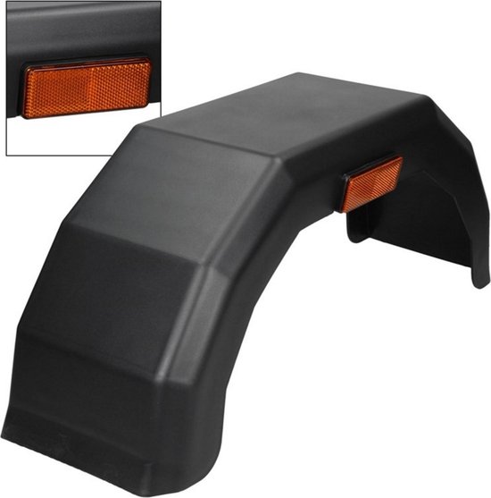 Aanhangwagen spatbord flex kunststof 10"