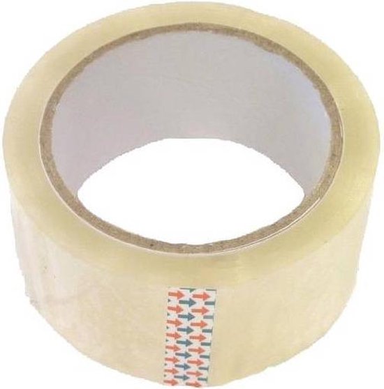 Dozentape transparant 50 mtr x 48 mm actie