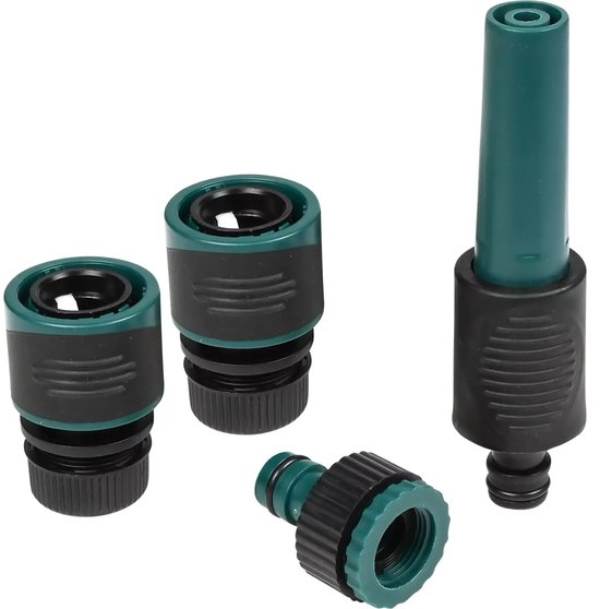 Waterkoppelset 1/2" 4 dlg soft grip