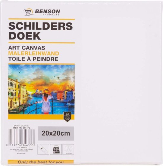 Schilders doek 20 x 20 cm