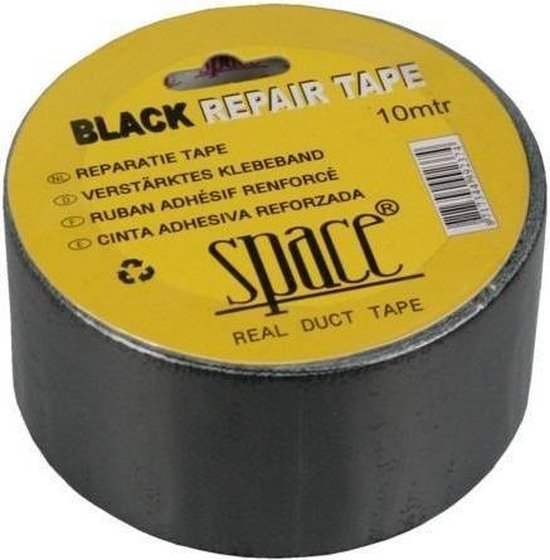 Reparatietape 10 mtr space zwart