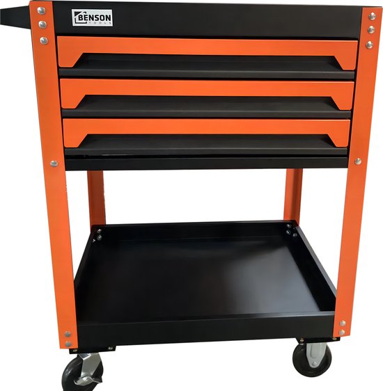 Gereedschapstrolley demonteerbaar 3 laden 73 dlg