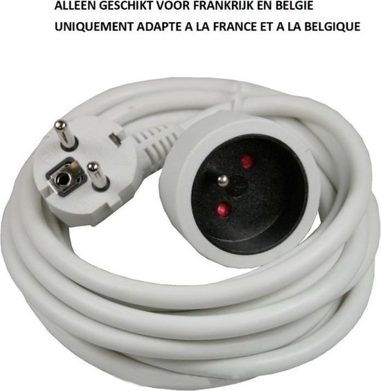 Verlengsnoer + A-pin 3 x 1.5 5 mtr