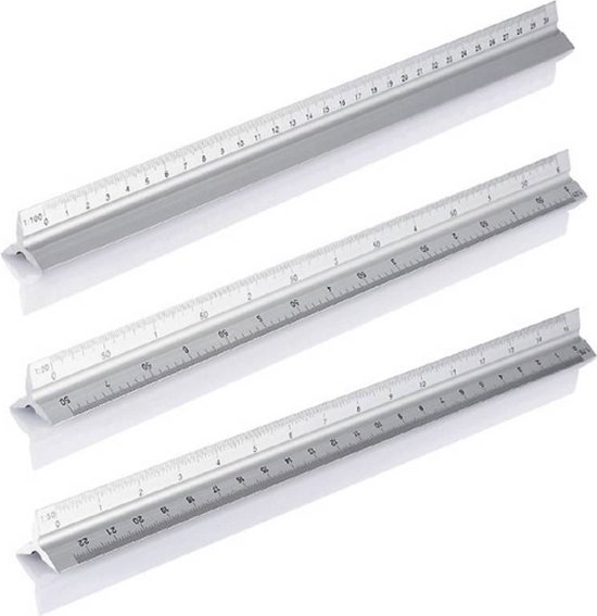 Meetlat schaal 1:20 1:25 1:50 1:75