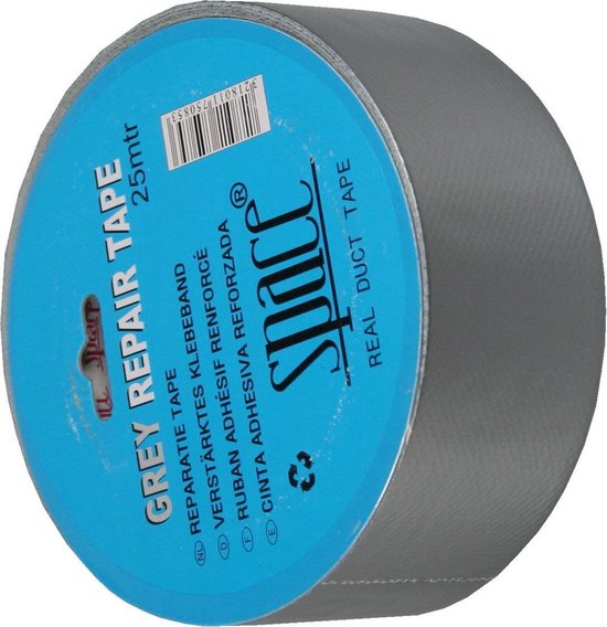 Reparatietape 25 mtr space grijs