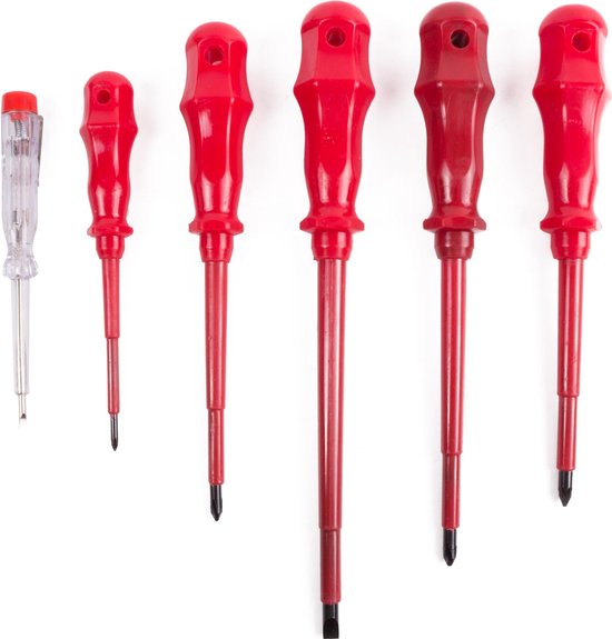 Schroevendraaier set 6 dlg electro box