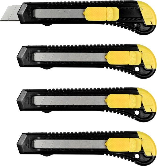 Afbreekmessen set 18 mm 4 dlg