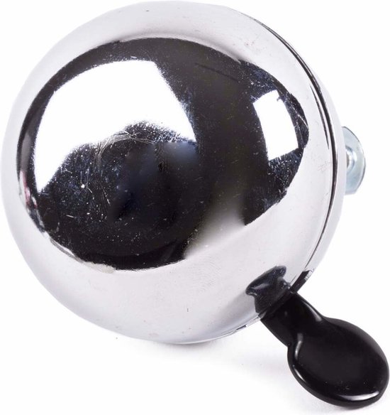 Fietsbel ding-dong 65 mm chroom