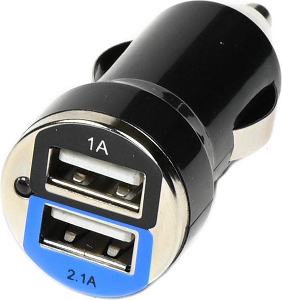 Autolader USB 2 poorten 2.1A 12-24V