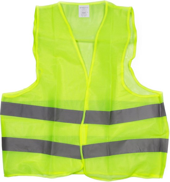 Verkeersvest geel EN471 + EN ISO 20471