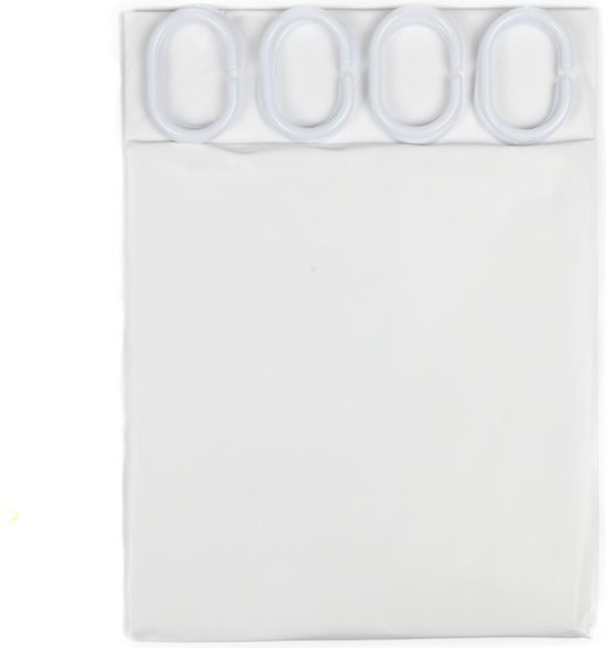 Douchegordijn 180 x 200 cm wit