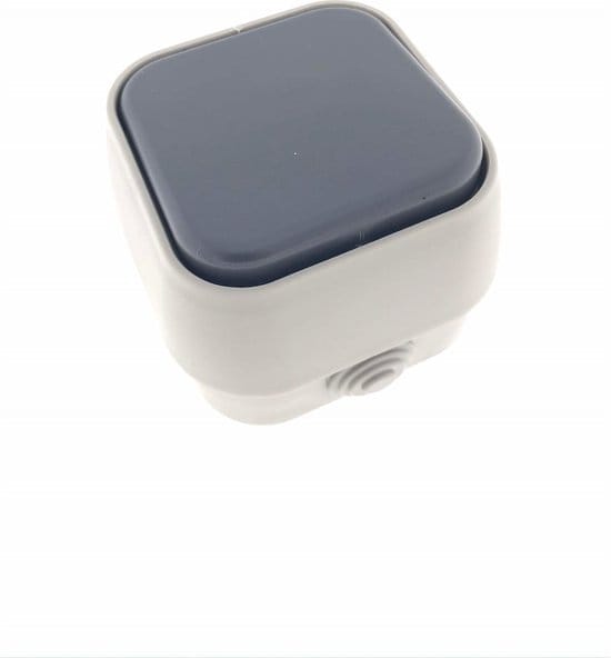Schakelaar 1-voudig 10A waterdicht IP54