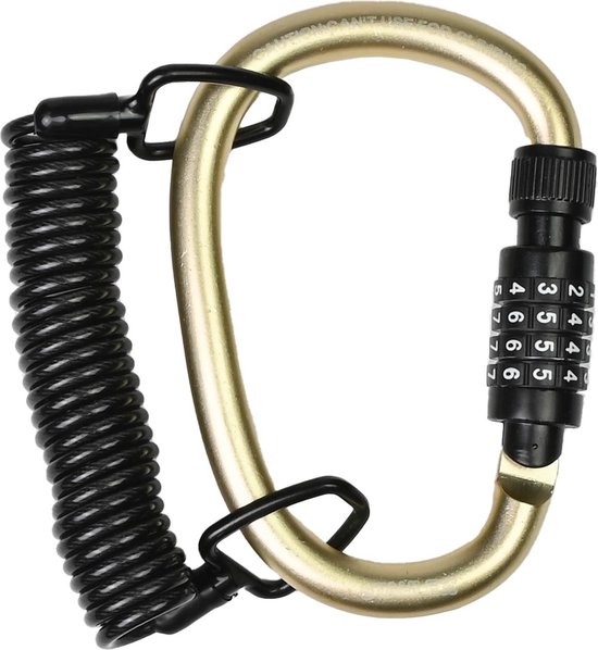 Kabel-karabijn cijferslot 4 x 1800 mm