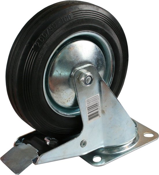 Zwenkwiel + rem 200 mm