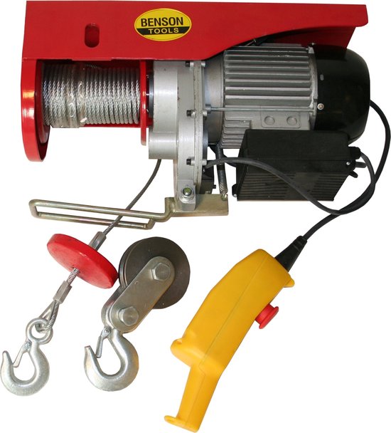 Hijsinrichting 500-1000 kg 12 mtr kabel 1650W