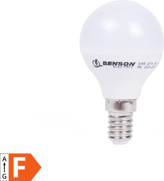 LED lamp bol G45 5W E14 dimbaar