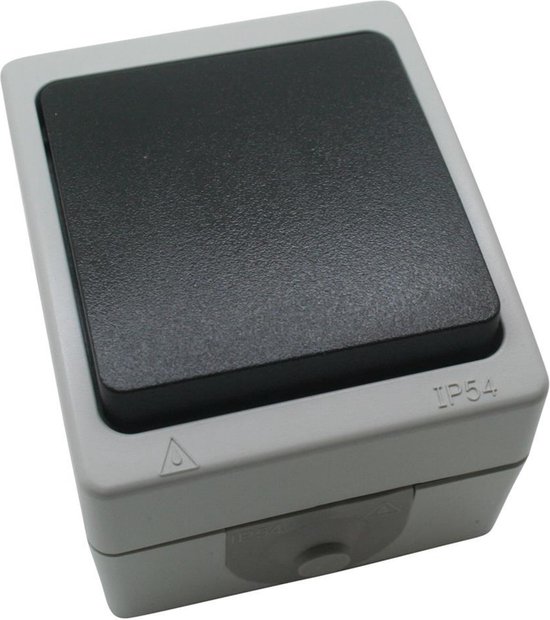 Schakelaar 1-voudig 10A waterdicht