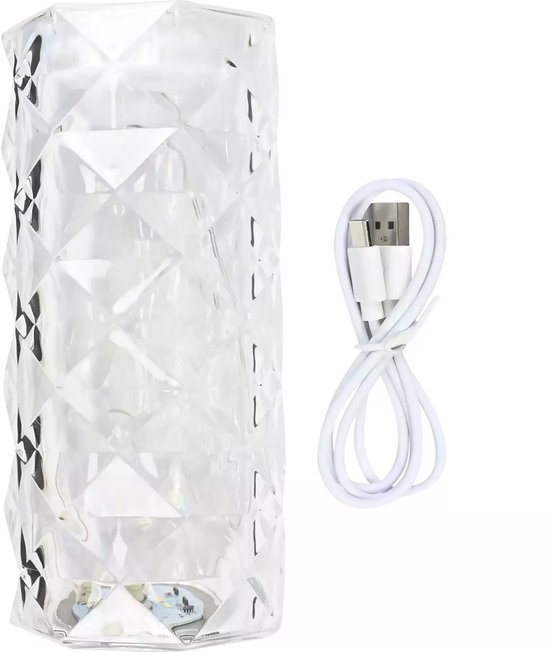 LED Tafellamp oplaadbaar kristal