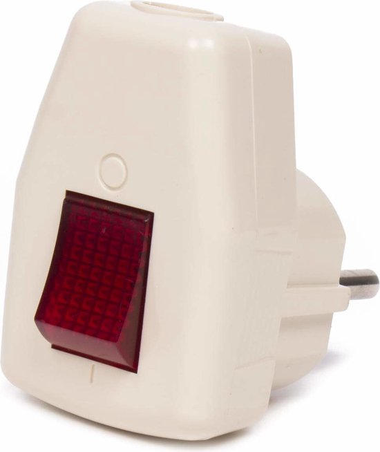 Stekker met rode aan/uit schakelaar RA